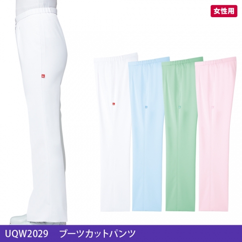 UQW2029　セミブーツカットパンツ