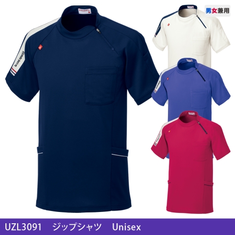 UZL3091　ジップシャツ