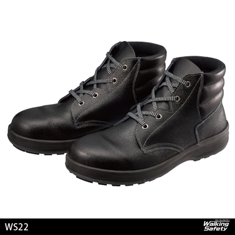 WS22黒　中編上靴(3層底F)
