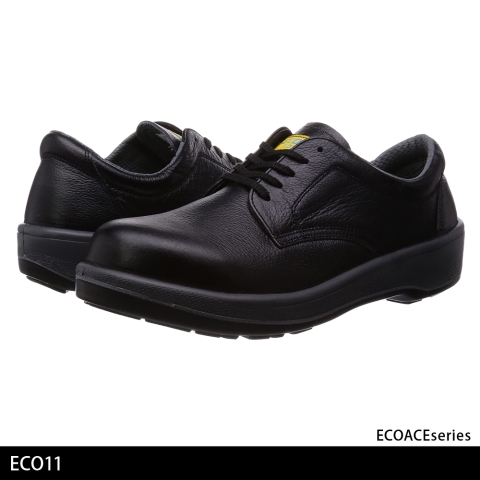 ECO11黒　静電短靴(2層底)