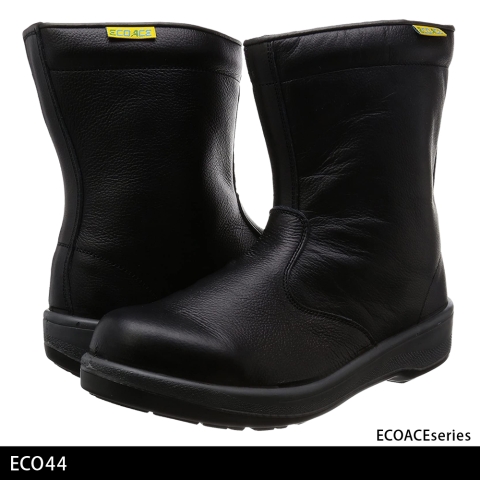 ECO44黒　静電半長靴(2層底)